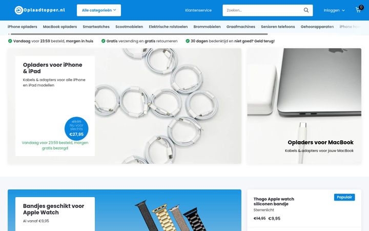 Screenshot of oplaadtopper.nl