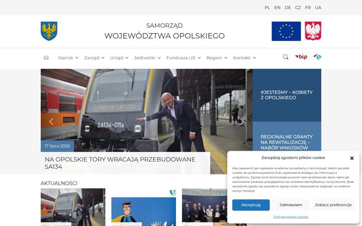 Screenshot of opolskie.pl