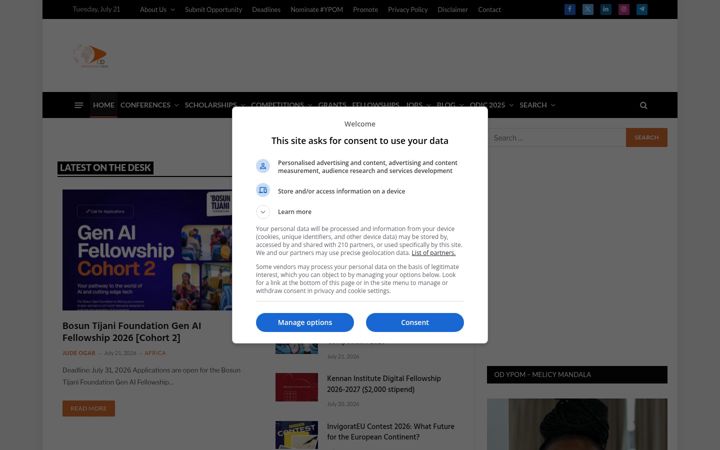 Screenshot of opportunitydesk.org