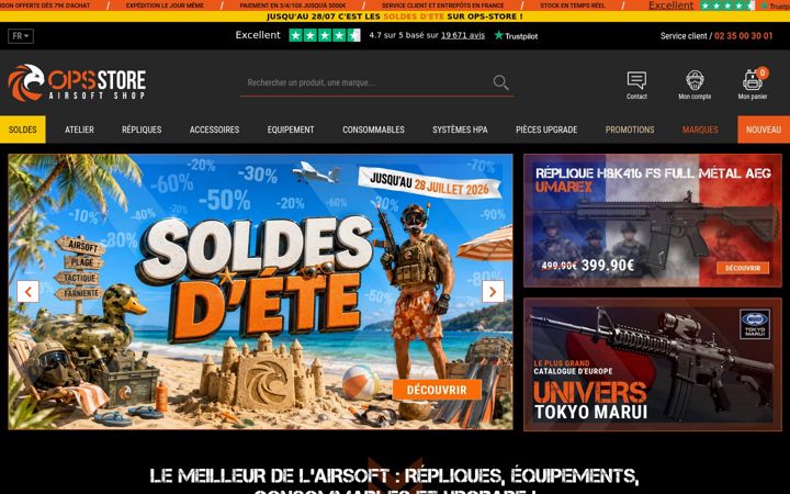 Screenshot of ops-store.fr