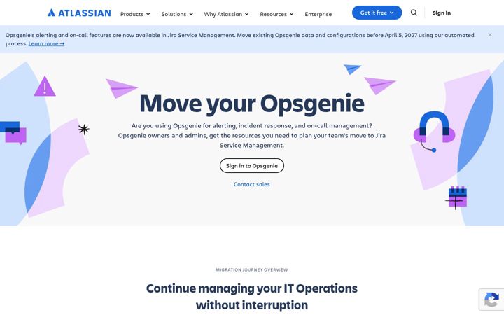 Screenshot di opsgenie.com