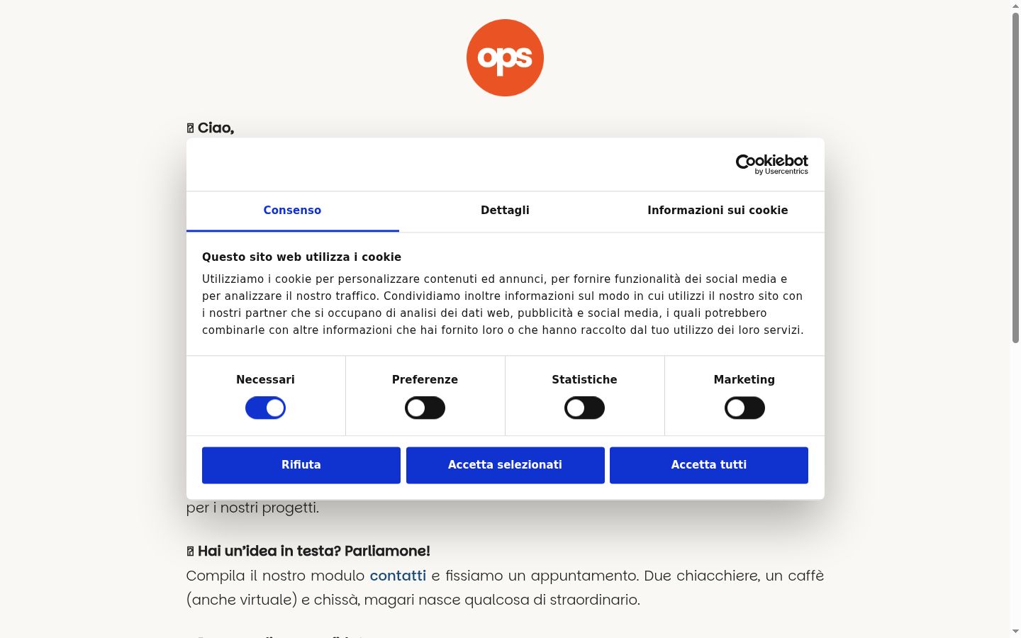 Captura de ecrã do banner de consentimento apresentado antes de qualquer interação