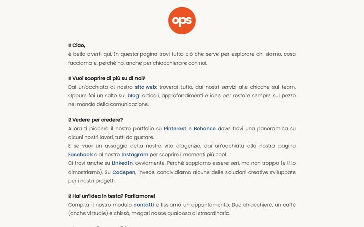 Screenshot of opssrl.agency