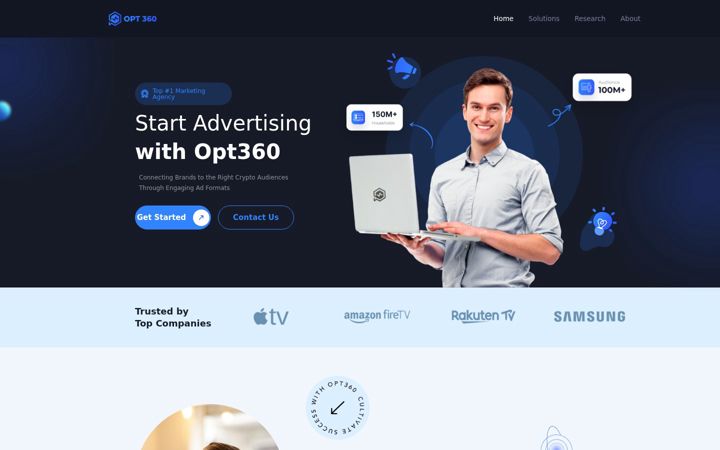 Captura de ecrã de opt360.net