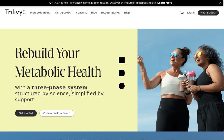 Screenshot of optavia.com