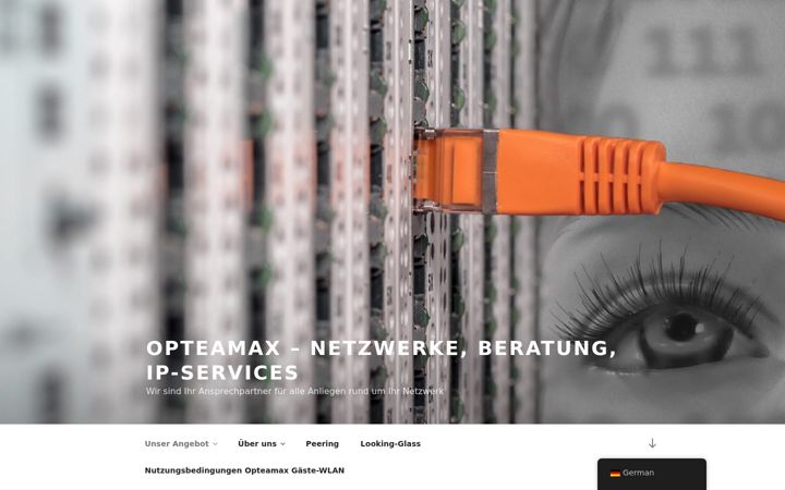 Screenshot of opteamax.de