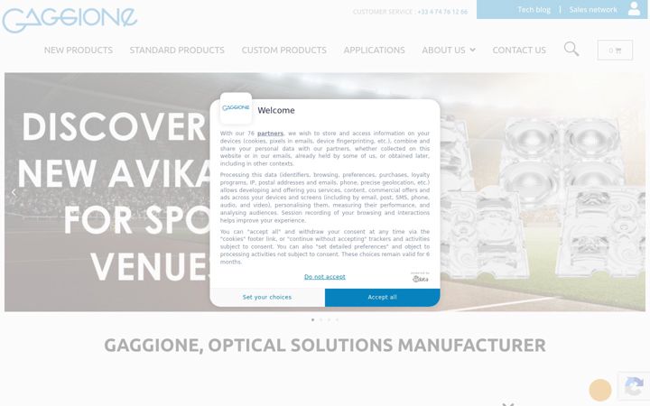 Képernyőkép: optic-gaggione.com