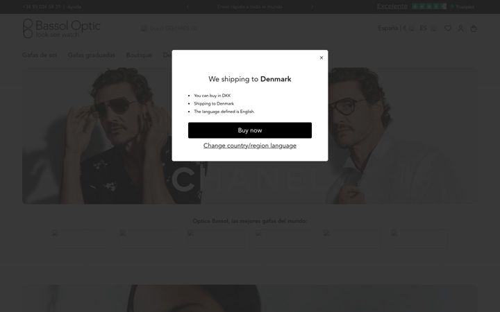 Screenshot of opticabassol.com
