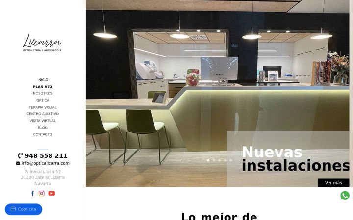 Screenshot of opticalizarra.com