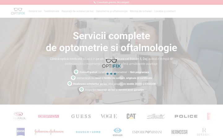 Screenshot of optifix.ro