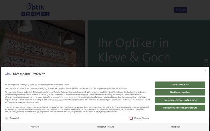 Captura de pantalla de optik-bremer.de