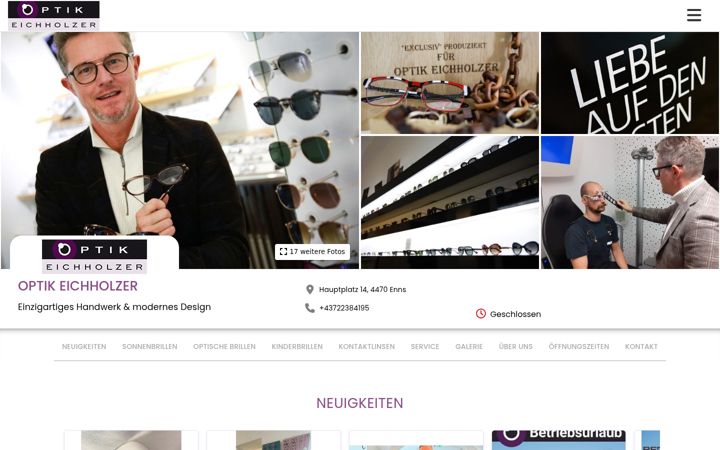 Screenshot of optik-eichholzer.at