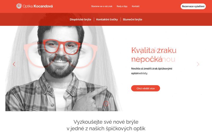 Screenshot of optikakocandova.cz