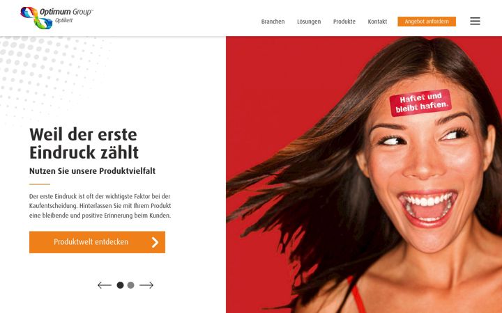 Screenshot of optikett.de