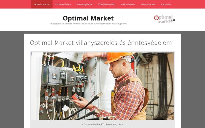 Screenshot van optimal-market.hu