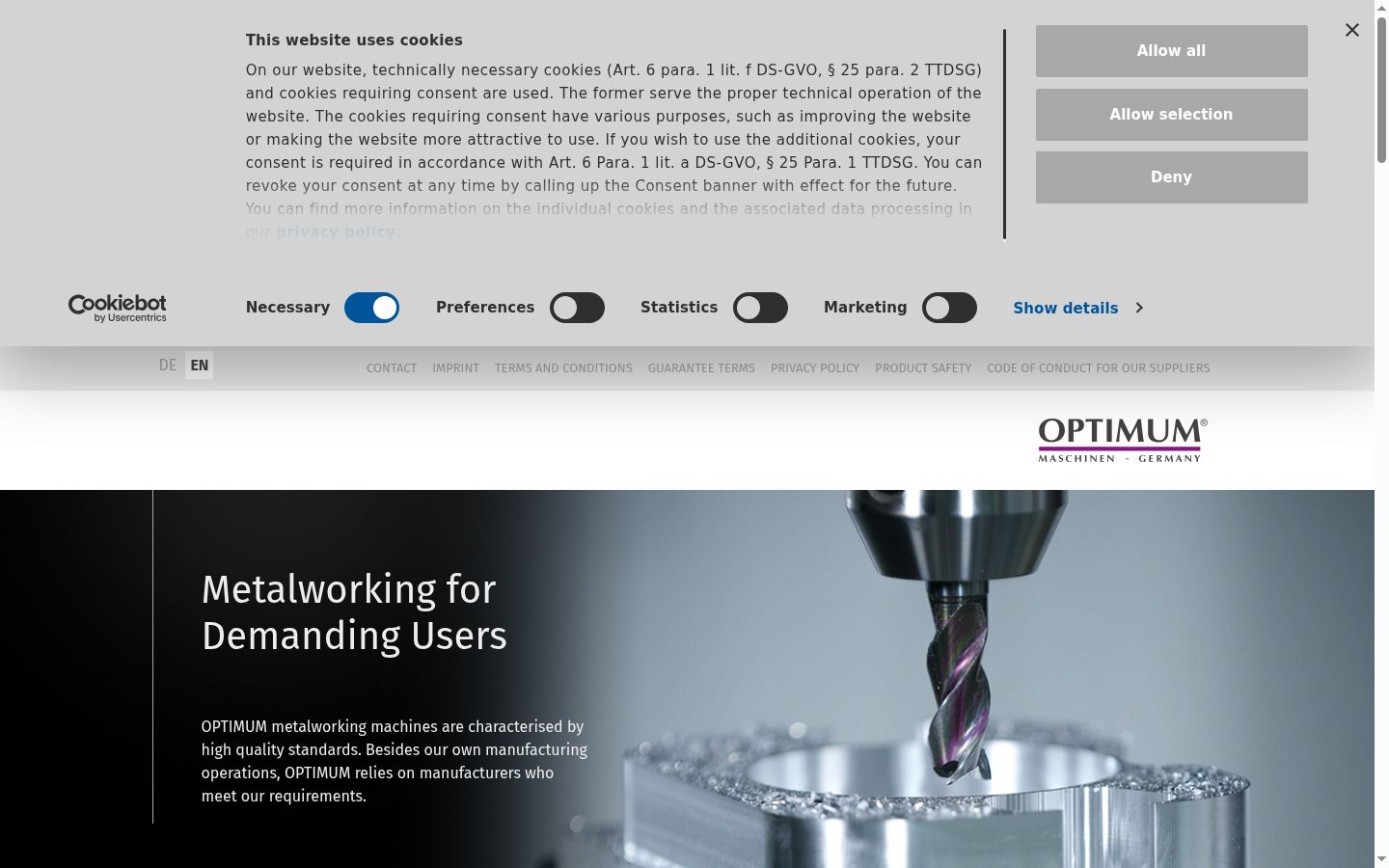 Screenshot tal-banner tal-kunsens muri qabel kwalunkwe interazzjoni