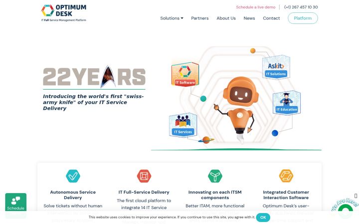Zrzut ekranu optimumdesk.com