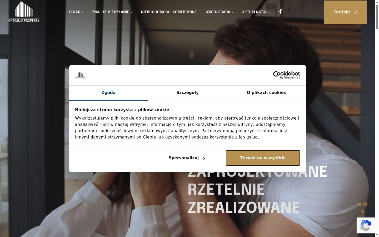 Snímka obrazovky banera súhlasu zobrazeného pred akoukoľvek interakciou