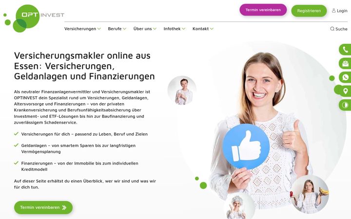 Screenshot of optinvest.de