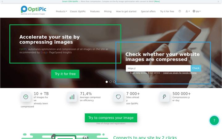 Screenshot of optipic.io