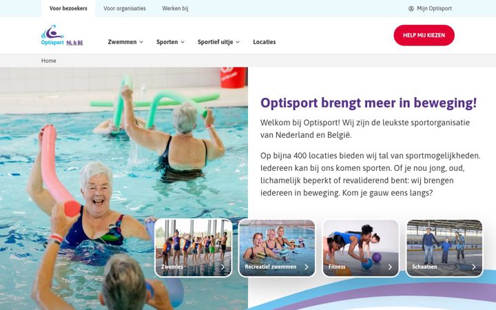 Ekraanipilt saidist optisport.nl