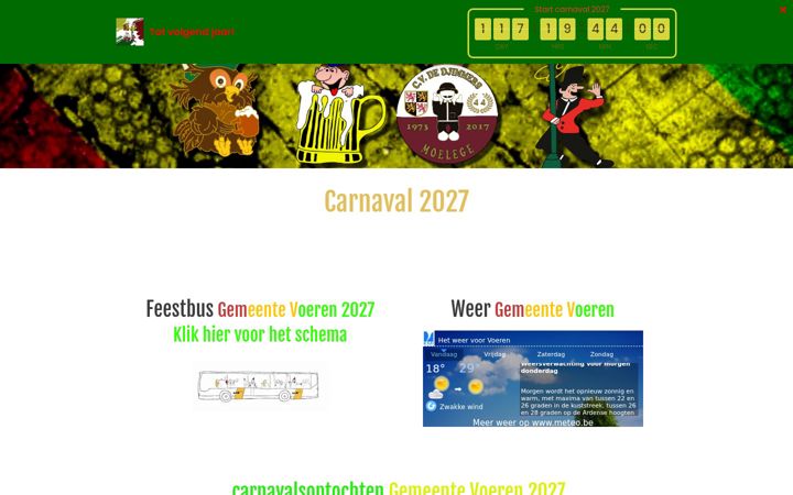Posnetek zaslona optochtenvoerstreek.eu