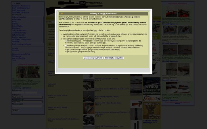 Screenshot ta' optykamysliwska.pl
