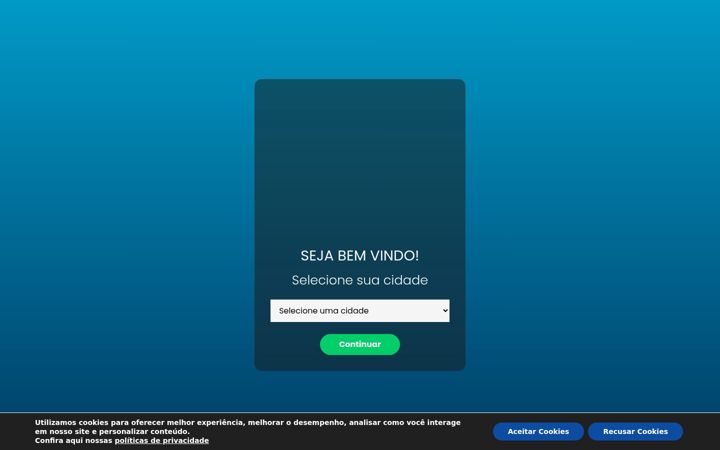 Screenshot stránky oquei.com.br