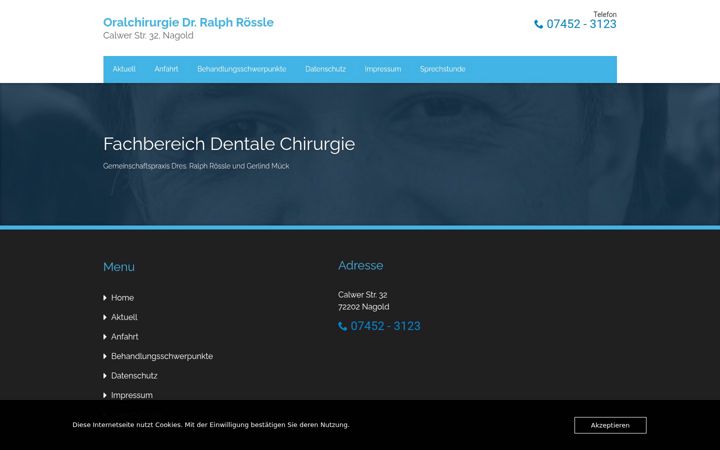 Skjermbilde av oralchirurgie-roessle.de