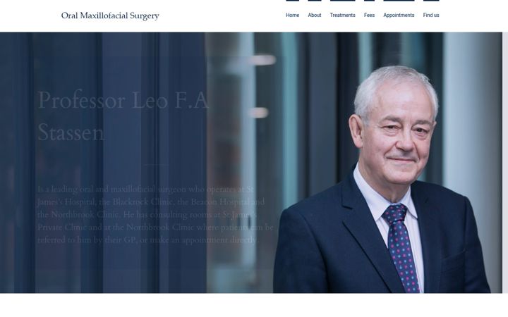 Screenshot of oralmaxillofacial.ie