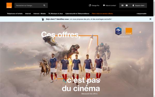 Screenshot of orange.fr