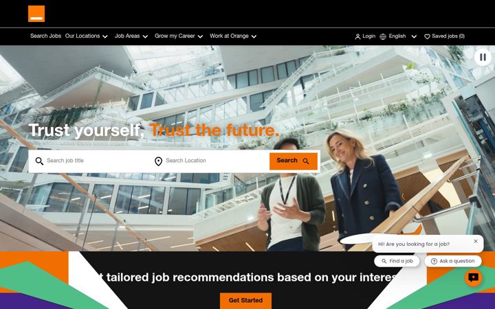 Screenshot of orange.jobs
