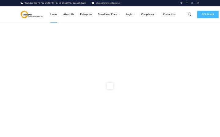 Screenshot of orangeinfocom.in