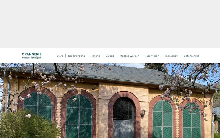 Captura de pantalla de orangerie-kuerenz.de