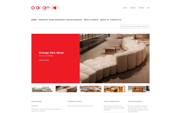Screenshot of orangeskin.com