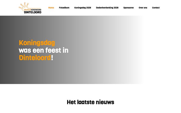 Screenshot of oranjeverenigingdinteloord.nl