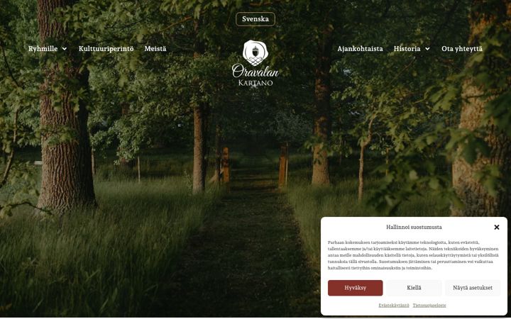 Screenshot of oravalankartano.fi