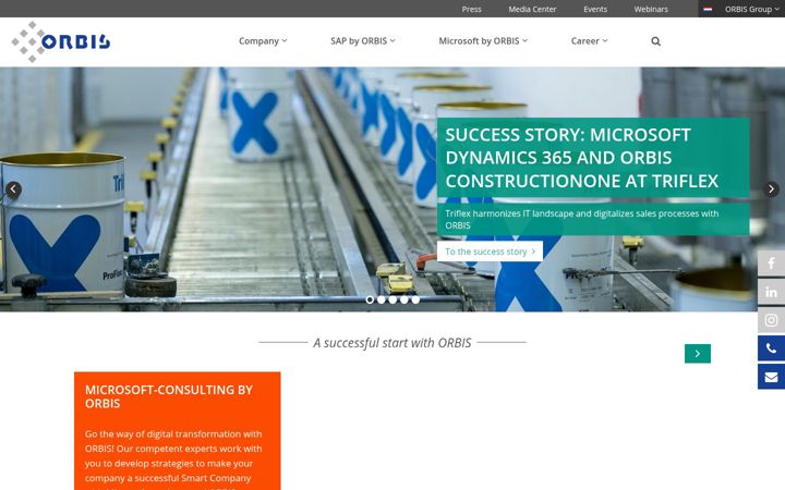 Screenshot of orbis-nl.com