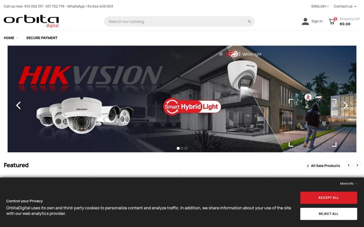 Kuvakaappaus sivustosta orbitadigital.com