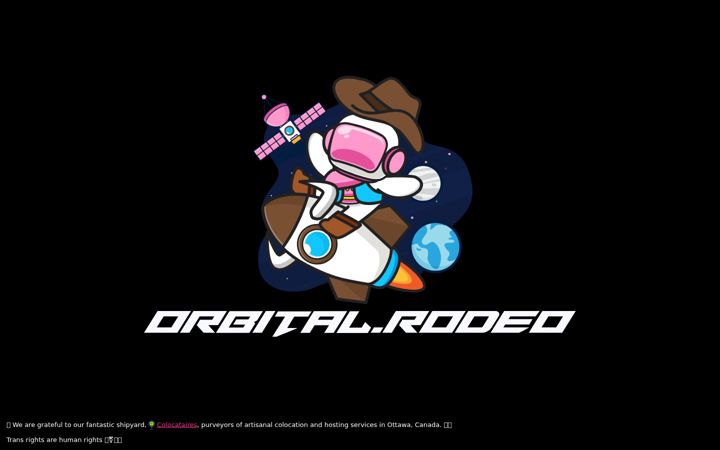 Screenshot of orbital.rodeo