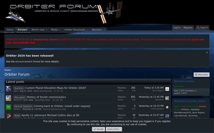 Screenshot of orbiter-forum.com