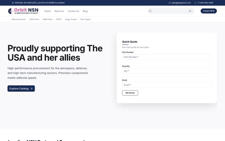 Screenshot of orbitnsn.com