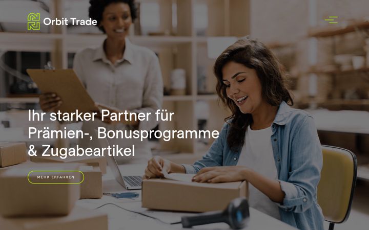 Screenshot of orbittrade.de