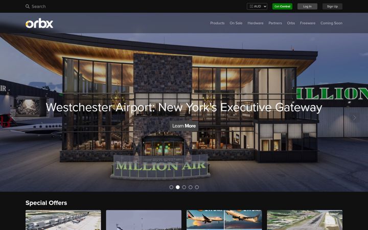 Screenshot of orbxdirect.com