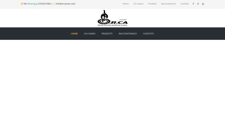 Skærmbillede af orcainox.com