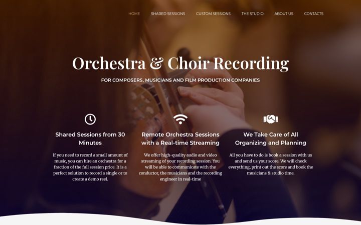 Screenshot of orchestrascoring.com