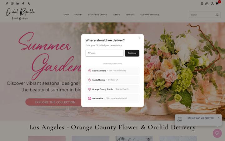 Screenshot of orchidrepublic.com