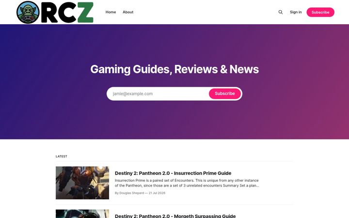 Screenshot of orcz.com