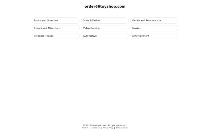 Screenshot of order66toyshop.com