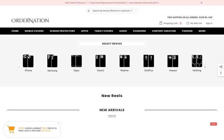 Skærmbillede af ordernation.com